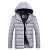 Brand Men Jacket Autumn Winter High Quality Hooded Coats Mens Casual Thicken Parka Outwear Windproof Cotton-padded Clothes Male