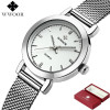 Brand Luxury Rose Gold Women Watches Ladies Quartz Analog Clock Girl Casual Watch Women Steel Bracelet Wrist Watch Montre Femme
