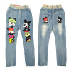 Brand kids boys girls jeans pants spring autumn soft children girl baby elastic waist cartoon cotton denim jeans for boys girls Brand kids boys girls jeans pants spring autumn soft children girl baby elastic waist cartoon cotton denim jeans for boys girls