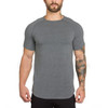 Brand gyms clothing fitness t shirt men fashion extend hip hop summer short sleeve t-shirt cotton bodybuilding muscle engineers