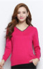 NEW autumn winter women's knitted Cashmere Sweater pullover V-neck Sweaters female fashion wild Wool sweater Slim14 color