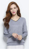 NEW autumn winter women's knitted Cashmere Sweater pullover V-neck Sweaters female fashion wild Wool sweater Slim14 color