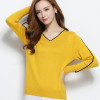 NEW autumn winter women's knitted Cashmere Sweater pullover V-neck Sweaters female fashion wild Wool sweater Slim14 color