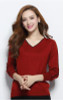 NEW autumn winter women's knitted Cashmere Sweater pullover V-neck Sweaters female fashion wild Wool sweater Slim14 color