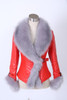 New Autumn Winter Women Faux Leather Jacket With Fur Collar Luxury Faux Fur Coats Jackets Short Embroidery Black Leather jacket