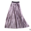 New Autumn Winter High Waisted Skinny Female Gold Velvet Skirt Pleated Skirts Women Ankle Length Party Club Ladies Saia Fenimia