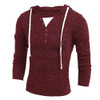 New Autumn Winter Fashion Sweater Men's Slim Fit Pollover Knit Sweater Male Solid Hooded Blouse Coat Long Sleeve Tops Oct25