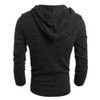New Autumn Winter Fashion Sweater Men's Slim Fit Pollover Knit Sweater Male Solid Hooded Blouse Coat Long Sleeve Tops Oct25