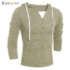 New Autumn Winter Fashion Sweater Men's Slim Fit Pollover Knit Sweater Male Solid Hooded Blouse Coat Long Sleeve Tops Oct25
