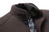 new Autumn And Winter Top Quality Parka men Jacket Coat Overcoats Male Wool Blends Outerwear Rabbit Fur Collar Men's windbreaker