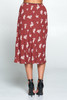 Floral and Polka Dot Midi Skirt