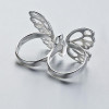 SA SILVERAGE Authentic 925 Sterling Silver Butterfly Rings Women Classic Original Design Fine Jewelry Rings for Wedding