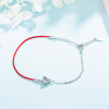 SA SILVERAGE 925 Sterling Silver Charm Bracelets &amp; Bangles for Women Fine Jewelry Rhinestones Silver Bangle Bracelet Pulseiras