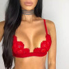 S72 New Lace Bra Brief Sexy Girl Seamless Brassiere Transparent Wireless Bras Lingerie for Women Underwear