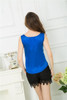 S-XXXL Blouses 2017 Sexy Beading V Collar Women Top Tees Crochet Solid Shoulder Sleeveless Loose Female Shirts Blusas