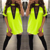 S-XXL Summer T Shirt Dress 2017 Women Deep V Neck Lace Up  Sexy Bodycon Bandage Party Dresses Casual T-Shirt Dress Vestidos S-XXL Summer T Shirt Dress 2017 Women Deep V Neck Lace Up  Sexy Bodycon Bandage Party Dresses Casual T-Shirt Dress Vestidos