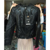 S-XXL New Fashion 2017 Spring Autumn Women Leather Coat Female Slim Black Leather Jacket PU Zippers Motorcycle Outerwear