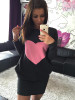 S-XL Pocket Design Winter Dress Women's Bodycon Print Dresses Lady Sexy Long Sleeve Dress Black Friday Office Vestidos