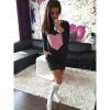 S-XL Pocket Design Winter Dress Women's Bodycon Print Dresses Lady Sexy Long Sleeve Dress Black Friday Office Vestidos