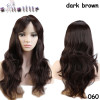 S-noilite Long Wavy Cosplay Red Green Puprle Pink Black Blue Sliver Gray Blonde Brown Synthetic Hair Wigs