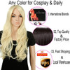 S-noilite Long Wavy Cosplay Red Green Puprle Pink Black Blue Sliver Gray Blonde Brown Synthetic Hair Wigs