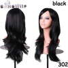 S-noilite Long Wavy Cosplay Red Green Puprle Pink Black Blue Sliver Gray Blonde Brown Synthetic Hair Wigs
