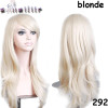 S-noilite Long Wavy Cosplay Red Green Puprle Pink Black Blue Sliver Gray Blonde Brown Synthetic Hair Wigs