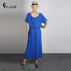 S-6XL Short Sleeve Lace Summer Dress Big Sizes New Arrival Women Summer Plus Size Long Dress Maxi Party Dress Vintage Vestidos