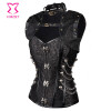 S-6XL Plus Size Corsets and Bustiers Women Gothic Corpetes E Espartilhos Sexy Bustier Jacket Steampunk Corset Burlesque Outfits