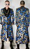 S-5XL! 2017 Men clothing fashion new DG Bigbang The totem embroidery long split coat trench plus size singer costumes