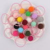 2017 new fashion girl rubber band Elastic Hair Bands diameter 35mm and Ball diameter 20mm hair accessories for kids 1pcs