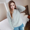2017 New Fashion Fluffy Women Cashmere Sweater Women 100 Pure Mink Cashmere Sweater Women Sweaters and Pullovers Free Shipping