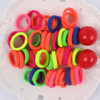 2017 NEW Fashion color Nylon Hair rubber bands elastic hair rope hair accessories for girls kids 100Pcs/LOT WHITE BLACK MIX 20mm