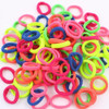 2017 NEW Fashion color Nylon Hair rubber bands elastic hair rope hair accessories for girls kids 100Pcs/LOT WHITE BLACK MIX 20mm