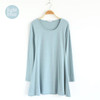 2017 New Fashion Clothes Spring Women Dress 100% Cotton  Autumn Winter Dress Female Long Sleeve Dress O-Neck Woolen Dresses A006