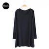 2017 New Fashion Clothes Spring Women Dress 100% Cotton  Autumn Winter Dress Female Long Sleeve Dress O-Neck Woolen Dresses A006
