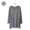 2017 New Fashion Clothes Spring Women Dress 100% Cotton  Autumn Winter Dress Female Long Sleeve Dress O-Neck Woolen Dresses A006