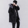 2017 New Fashion Casual Winter Jacket Men Hooded Warm Coats Parkas Men Cotton Thick Long Solid Hip Hop Men's Winter Jackets