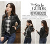 2017 New Fashion Brand Spring Autumn Women Stand-up Collar Faux Soft Leather Jacket PU Zippers Long Sleeve Motorcycle Coat