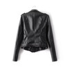 2017 New Fashion Autumn Winter Women Brand ladies leather jacket Washed PU Leather Jacket Bright Colors Zippers Motorcycle Coat