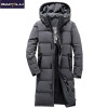2017 New Fashion Autumn Winter Outwear Down Jacket Men Windproof Waterproof Duck Down Parka Male X-Long Thick Warm Coat