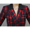 2017 New Plaid Blazers Women Jackets Blazer Red/Green Graceful Coat Women Blazer One Button Outerwear Blazer Women's Clothing