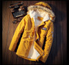 2017 New Parka Men's Winter Jacket Flocking Thick Warm Fur Collar Cotton Jackets Men Hooded Parka Long Coats Men Plus Size M-5XL