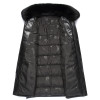 2017 New Men's PU Leather Down Jacket Men coat Fox Fur collar Coat Men Leather Jackets Coats Winter Down Coat Warm Parka