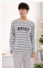 2017 New Men's Pajamas Cotton Long Sleeve Sleepwear Mens Striped Pajamas Sets Autumn Plaid Pyjamas Casual Homewear 3XL 4XL