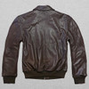 2017 New Men's Genuine Goat skin Leather Jacket Fat loose big yards S-XXL Casual Russia Winter Coats Free Shipping