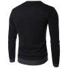 2017 new men's fashion slim long sleeved sweater coat color placket