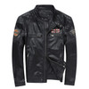 2017 New Men's Embroidery Motorcycle Jacket Fashion Multi-standard 100% Genuine Leather Sheepskin Bomber biker Jacket XS-4XL