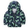 Fashion Baby Girls Boys Coat Jacket Cartoon Graffiti Hooded Windbreaker Autumn Toddler Full Sleeve Outerwear