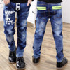 Fashion Baby Boy Cowboy Jeans Kids Pant Double-Breasted Jeans Long Legging Trousers Children Autumn Winter Pants Clothing